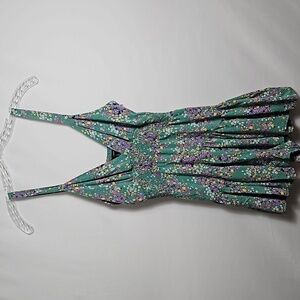 Forever 21 Green Floral Jumpsuit